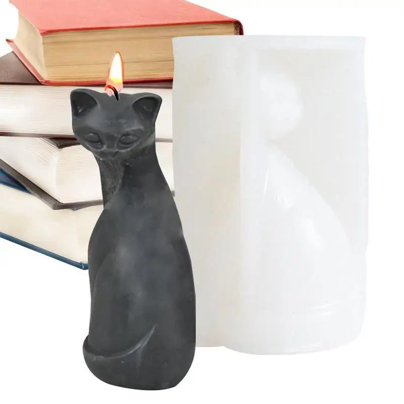 

Cat Silicone Mold Cute Kitten Shape Molds For Resin Casting Candle Wax Adorable Cat Mold For Easter Home Crafts decoration