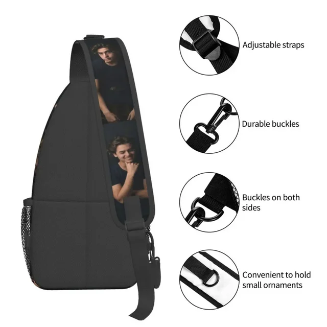 Cole Sprouse Chest Bag: The Personalized Polyester Fabric Gift for Businessmen