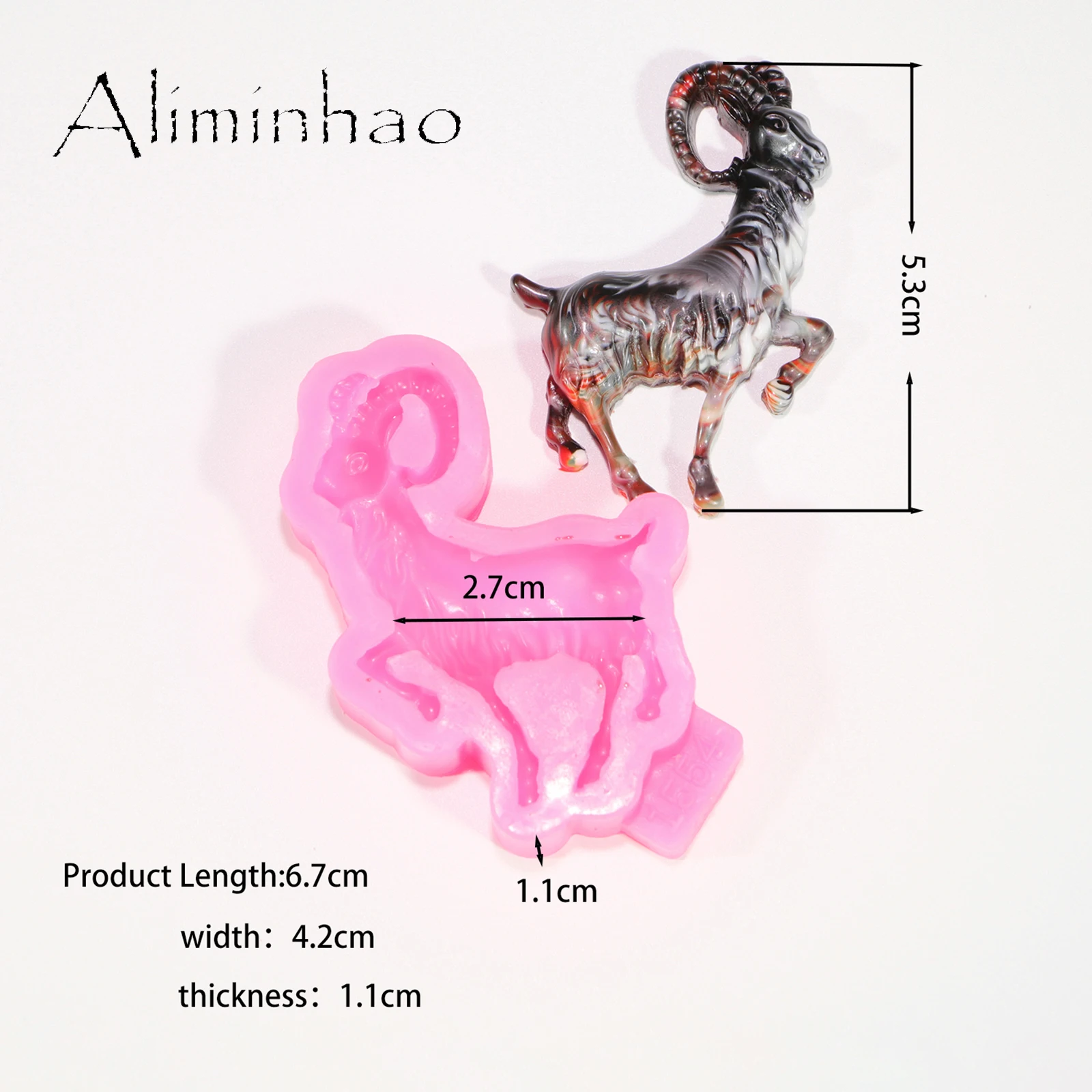 B0364 Tier hunde/Bären/Kühe/Pferde Epoxidharz Silikon formen DIY Handwerk/Schlüssel anhänger, Schokoladen backen für Kuchen – Detail 29
