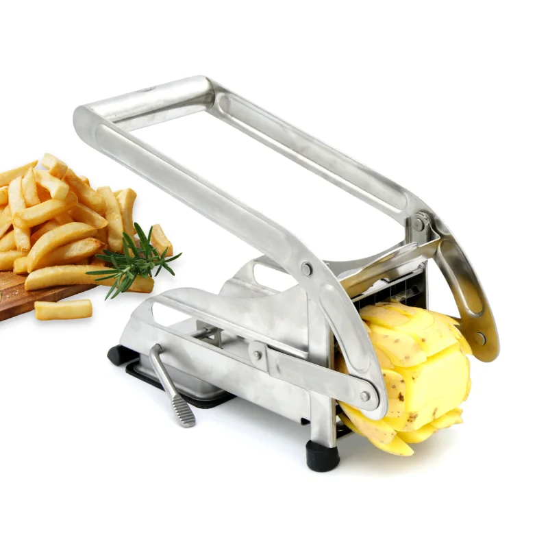 

Stainless French Fry Potato Cutter Machine For Kitchen Manual Gadgets Perfect for Potato French Fries Cucumber Vegetables Carrot