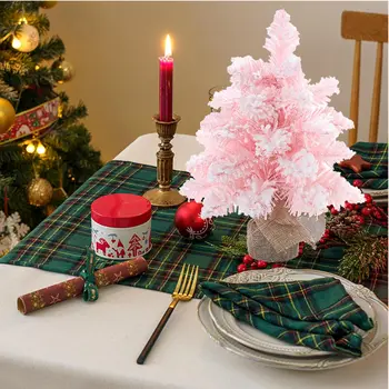 Artificial mini Pink Christmas Tree Mini Desktop Decoration 30cm/45cm/60cm 1
