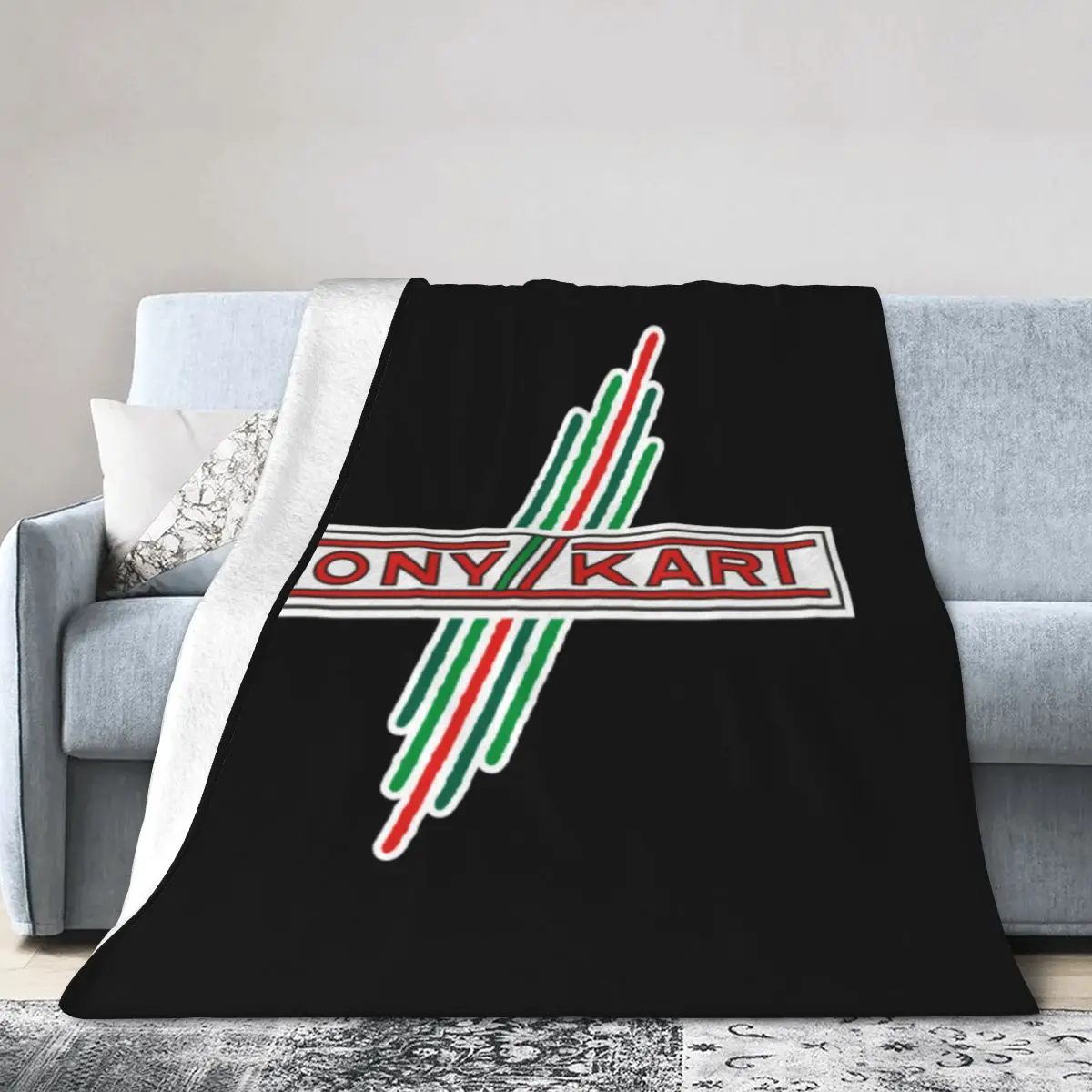 Tony Kart Coperta Copertura Kawaii Day Bed Decor Divano Coperta American Retro Dirty Resistant Microfibra Anti-Pilling Antiaderente Morbido