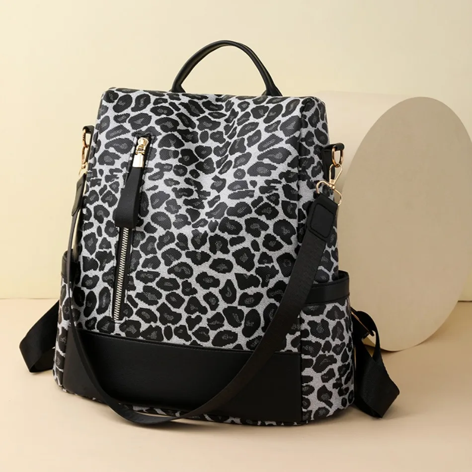 

Вместительные рюкзаки с защитой от кражи, модный рюкзак из мягкой кожи с принтом, дорожные сумки, женские маленькие брендовые дизайнерские школьные сумки