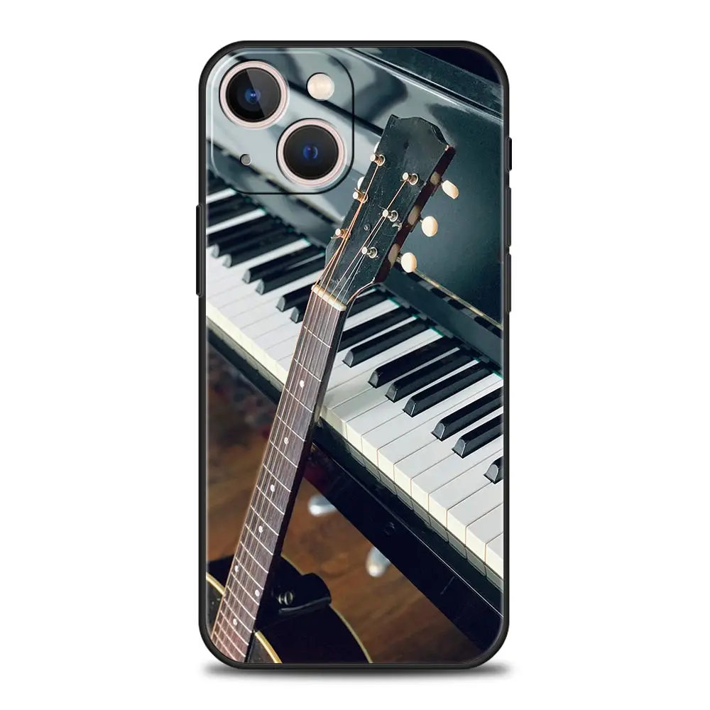 Luxury Music Instrument Design Silicone Phone Case Cover