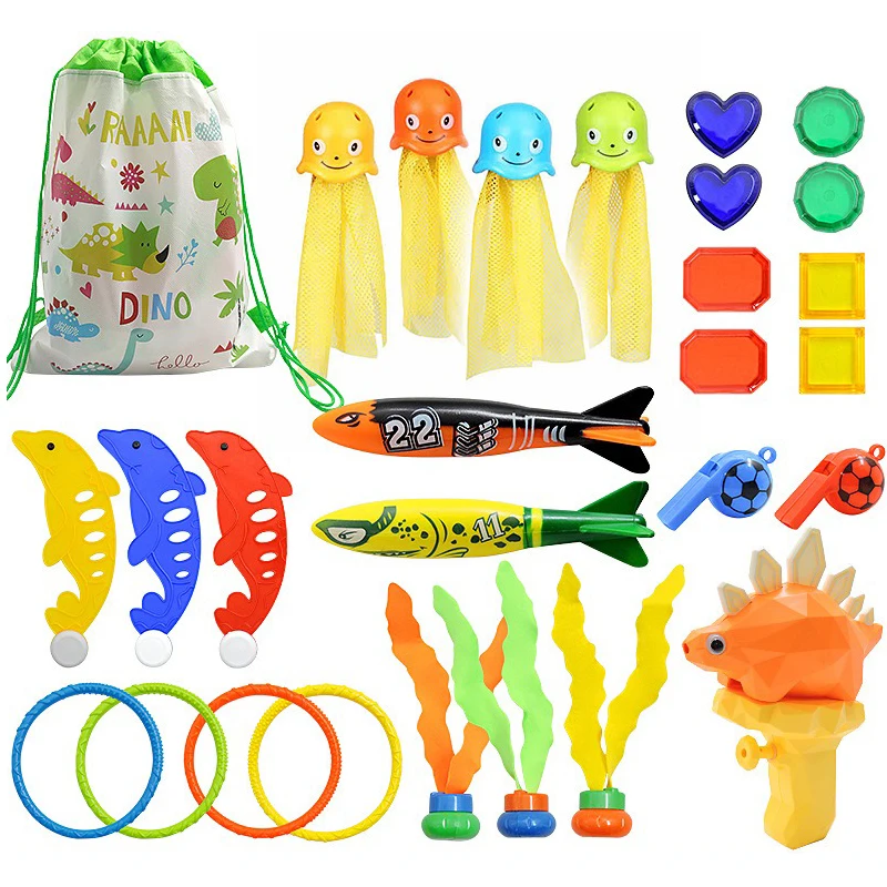 Summer Pool Swimming Diving Accessories Plastic Swim Circle Float Toys Seaweed Underwater Game Props Fun Pool Party Supplies ZYF