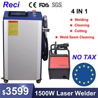 1500W 4 in 1 Fiber Laser Welding Cleaning Cutting Soldering Machine RECI Handheld Laser Welder for All Metal EU US Stock 1