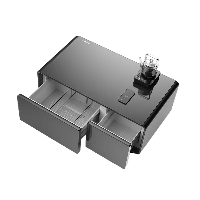 

2024 New Design Smart Coffee Table With 93L Drawer Refrigerator Wireless USB Charging Port