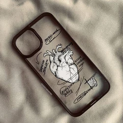 Creative Cardiovascular Design Clear Phone Case - Hard Back Cover - iPhone 12 Pro (Style 1)