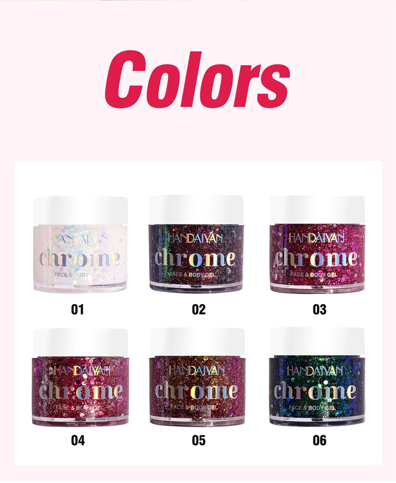 Glitzergel Lidschatten Für Gesicht Haar Und Körper Chameleon_voghion.com