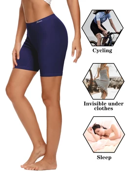 Molasus Womens Cotton Panties Biker Shorts Boxer Briefs Ladies Anti Chafing High Waisted Underwear for Work Sport Pregnant 1PC - Image 5