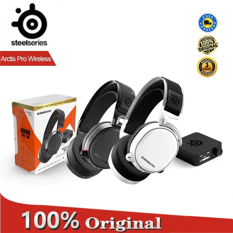 

Новая Оригинальная Беспроводная игровая гарнитура SteelSeries Arctis Pro без потерь, высокоточная Беспроводная + Bluetooth для PS4 и ПК