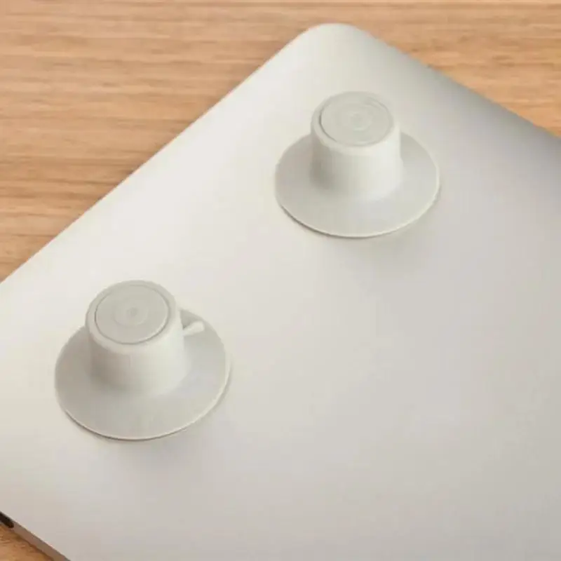 4pcs 노트북 컴퓨터 냉각 발판 미끄럼 방지 높이 조절 홀더 킥스탠드 흡착판 열 감소 패드 범용 스탠드 코너 패드