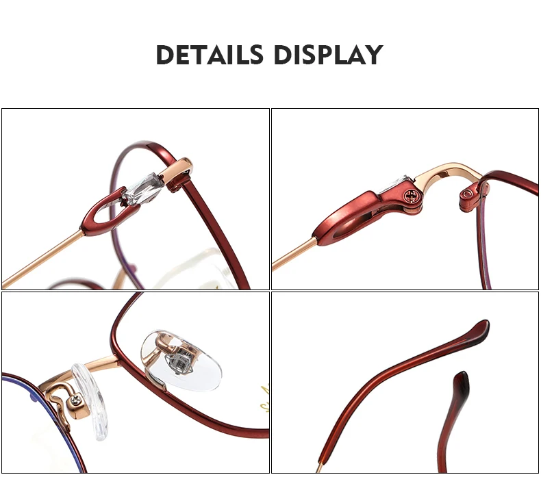 Oveliness Eyeglasses Close-up View