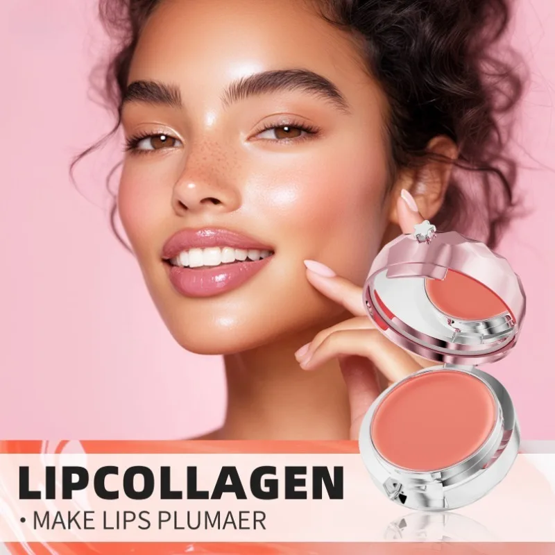 Rose Gold Air Cushion Lip Mask Removes Dead Skin Lightening Lip Lines Moisturizing  Dead Skin Repair Anti-cracking Lip Balm 2