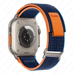 Premium Nylon Trail Strap for Apple Watch Bands - Ultra - Durable and Stylish Bracelet Replacement (Deep Navy)