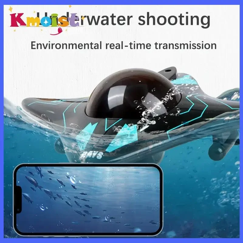 RC Boat Submarine with Camera Underwater 6CH Remote Control Wifi FPV Remote Control Boats