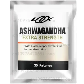 30 Patch Integratore di Estratto di Ashwagandha |   Aumenta l'energia, allevia lo stress, supporta l'umore e la messa a fuoco