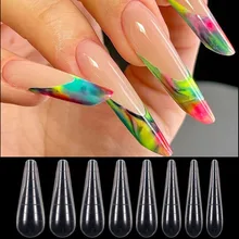 

Dual Forms Almond Russia Nail Molds False Tips System Extension Poly UV GEL Acrylic Decoration Art Mold Upper Form Nails Clip