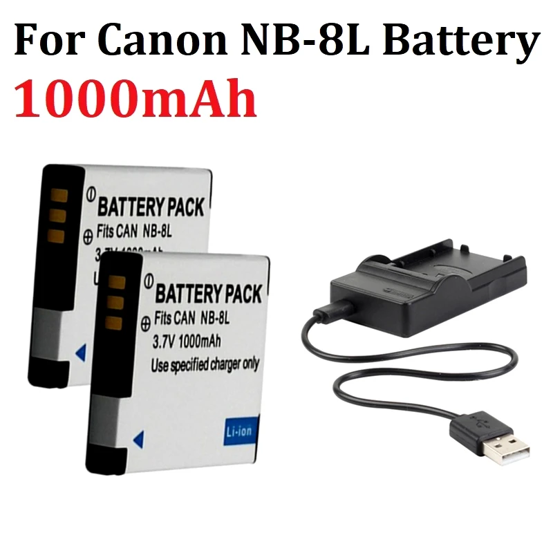 Li-Ion Battery Canon NB-8L - 740mAh for Powershot Cameras
