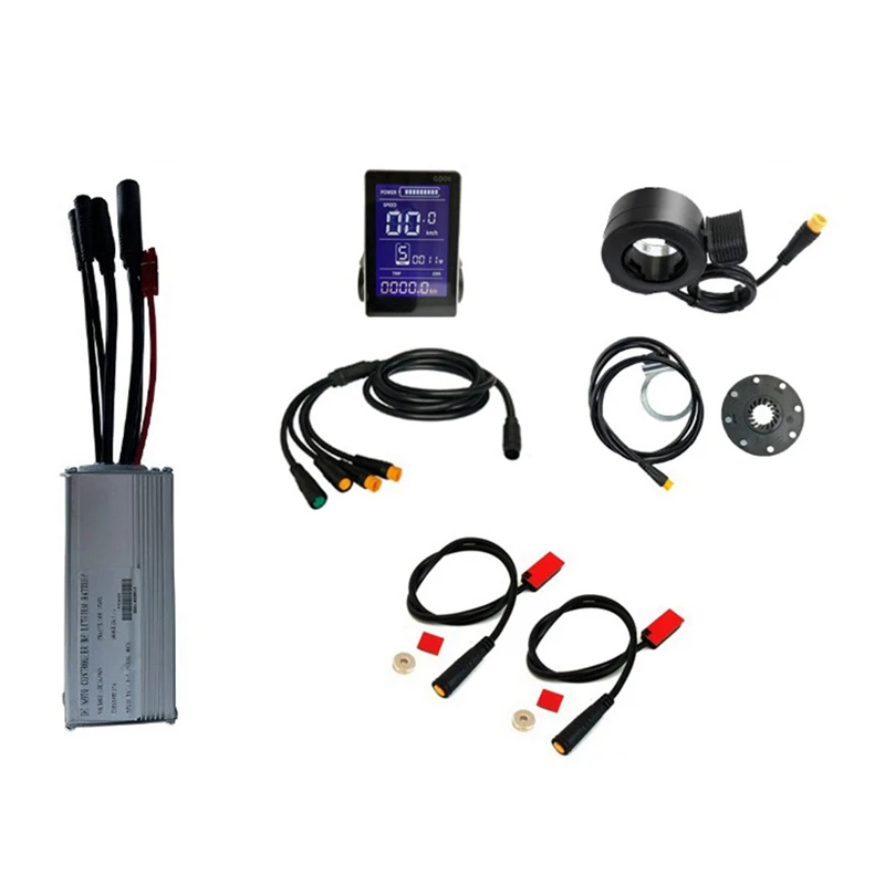 

36V 48V 750W E-Bike 25A Sine Wave Brushless Controller Accessory Parts Component With GD06 Display E-Bike Light Display