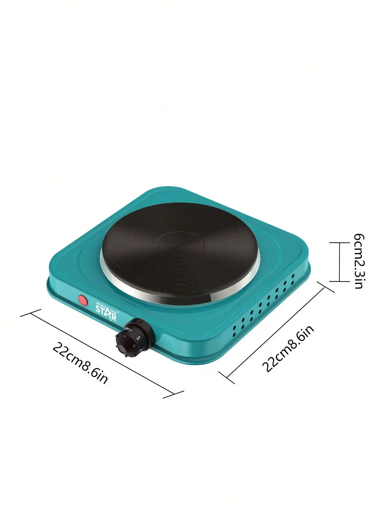 Winning Star 1 件 Electric Hot Plate 1000W 5-Level Temperature Adjustment Single Household Electric Stove Coffee Stove Electric 6