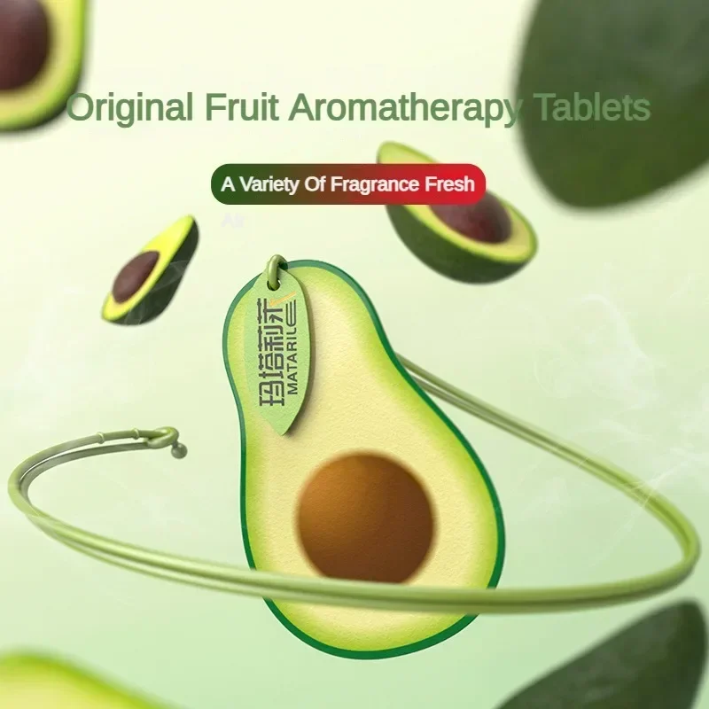 Fruit Shaped Car Air Freshener Scented Solid Paper Hanging Rearview Mirror Perfume Refillable Auto Accessories