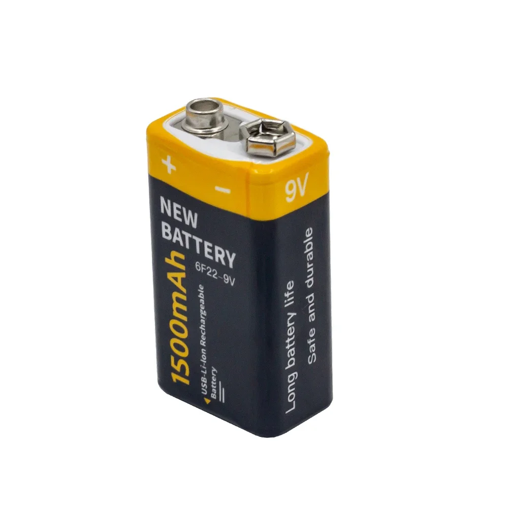 USB Battery 9V 1500mAh Li-ion USB Lithium For Toys Remote Control rechargeable lithium batteries