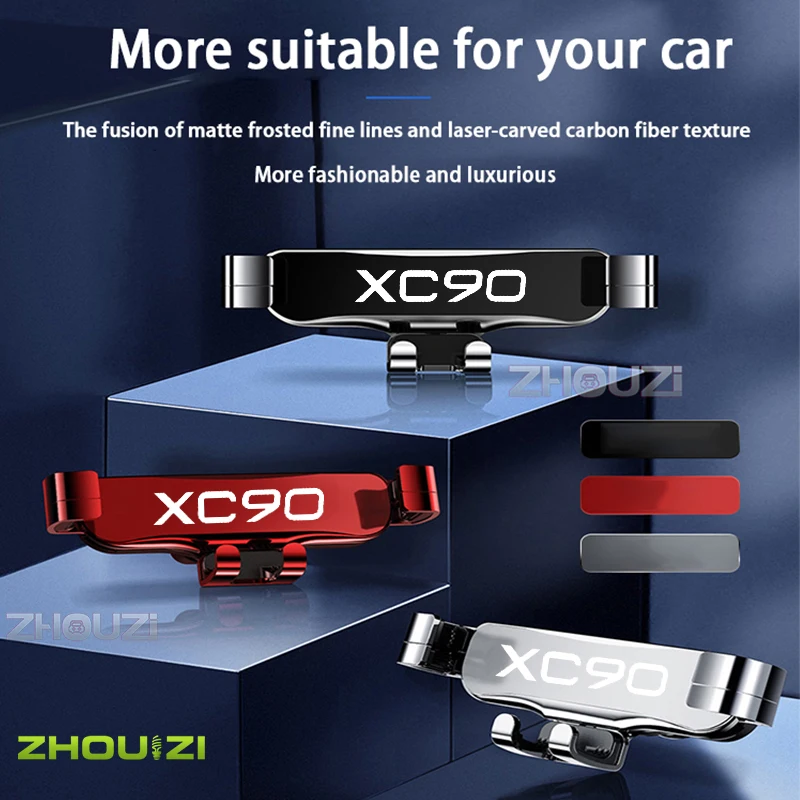 Auto Telefon Halter Halterung Ständer Für Volvo XC90 2015-2022 Einstellbare  GPS Navigation Handy Halterung Auto Lnterior Zubehör - AliExpress