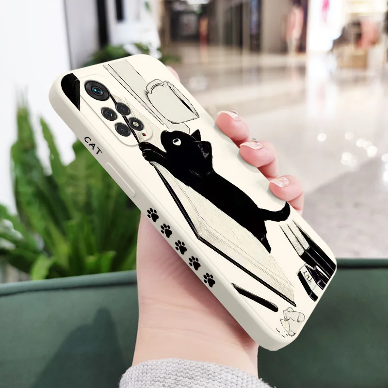 thumbnail image 1 of Funda de teléfono de gato travieso para Xiaomi Redmi Note 13, 12, 12S, 11, 11S, 10, 10A, 10T, 10S, 9T, 9, 8, 7 Pro Plus, 10C, 9T, 4G, 5G, 1 of 5