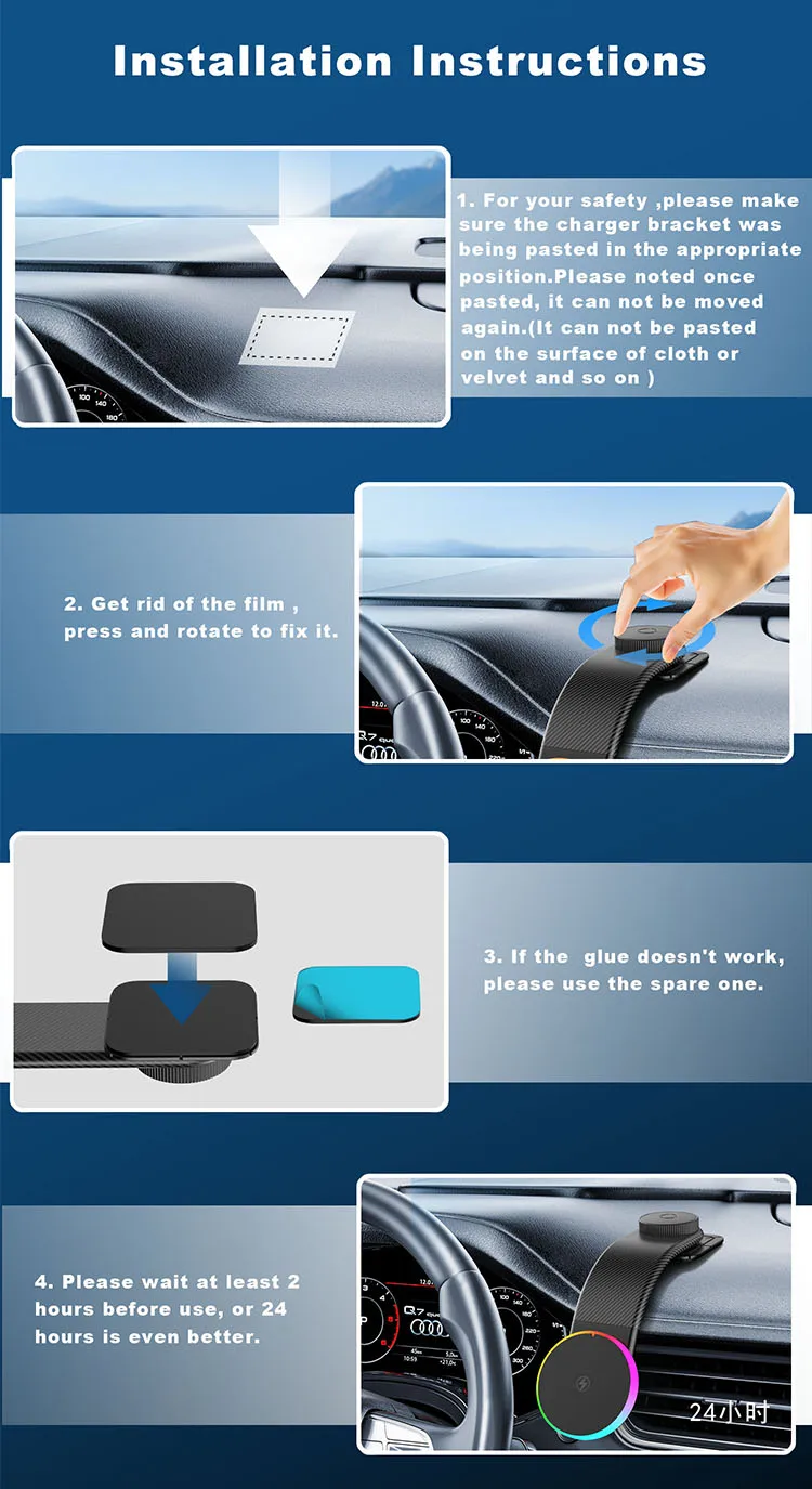 Durable magnetic wireless car charger materials