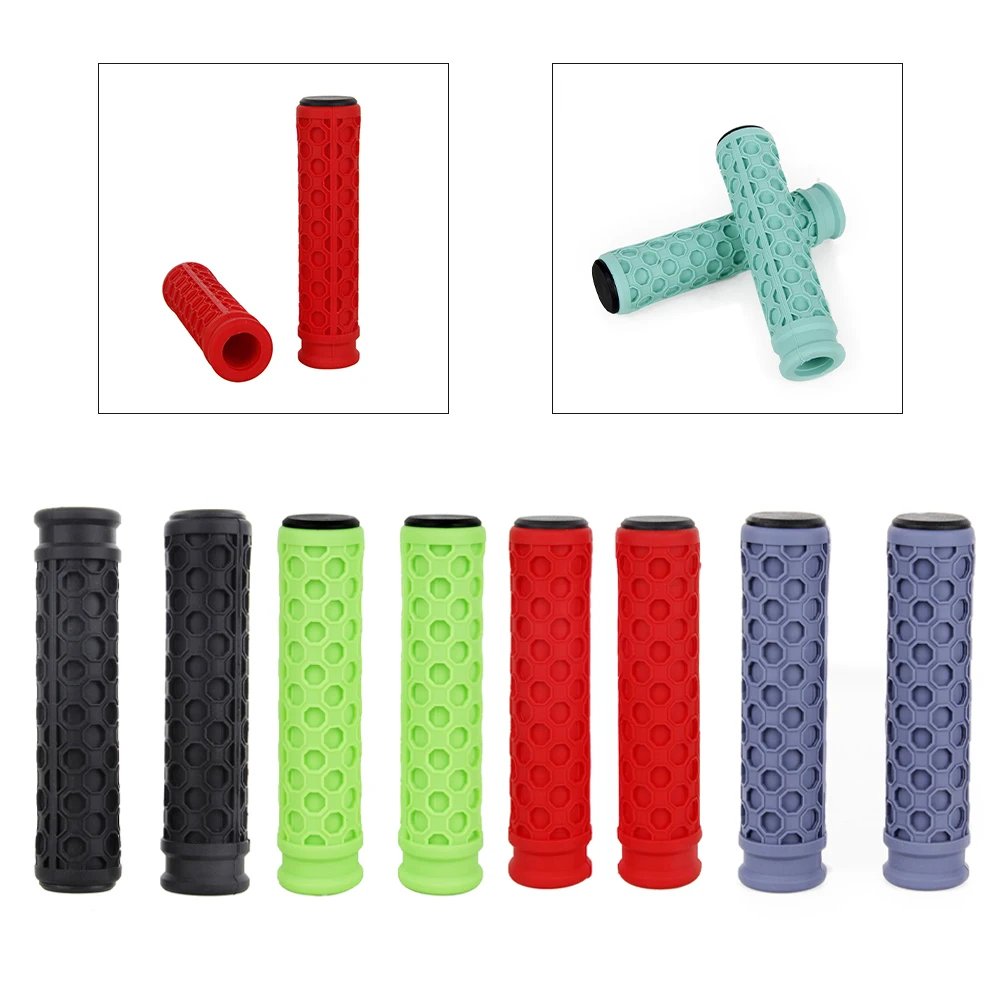 

1pair Grips Mountain Road Bike Handlebars Colorful Silicone Grips Fixed Gear Handlebars 130mm Bicycle Replacement Parts