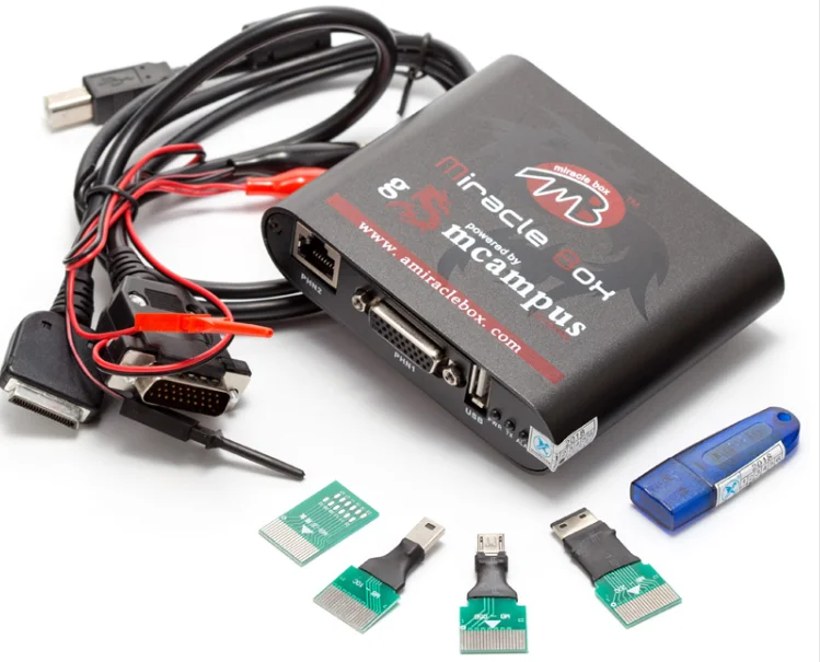 Scatola Miracolosa Originale Set Completo Miracle Box Con Miracle Dongle + Umf All Boot Cable