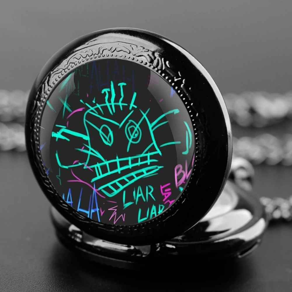 Arcane Jinx Unique Creative Quartz Pocket Watche Necklace Accessory Chain Clock Kids Souvenir Best Gifts For Children Men quartz watch pocket watch