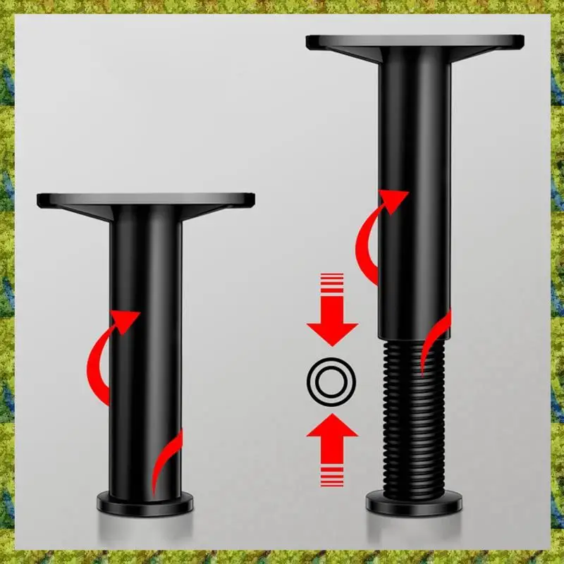 UISN Telescopic Adjustable Bed Support Foot Reinforced Furniture Leg Sofa Leg Bed Bottom Load Bearing Bracket