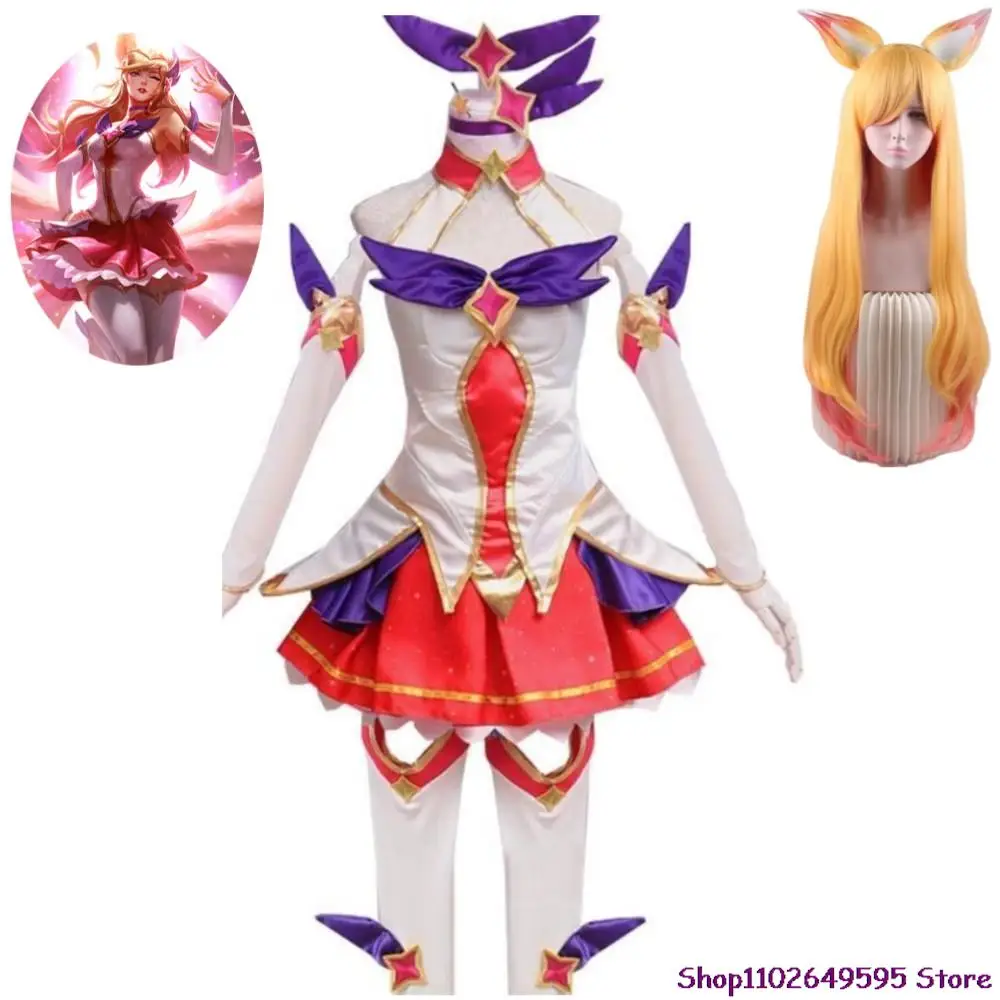 

Костюм для косплея из игры «LoL Star Guardian Ahri The Nine-Tailed Fox»
