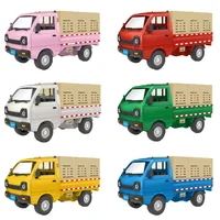 2024 1:16 Wpl D12 Remote Control Electric Toys Rc Car Wuling Hongguang Simulation Drift Climbing Truck Led Light Cargo Children 1