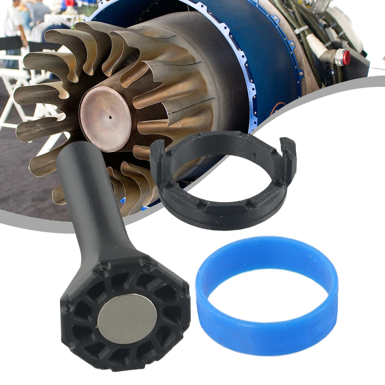 

1set Violent Turbo Fan Magnetic Small Mouth Long Nozzle ABS Violent Turbo Fans Suction Vacuum Replacement Accessories