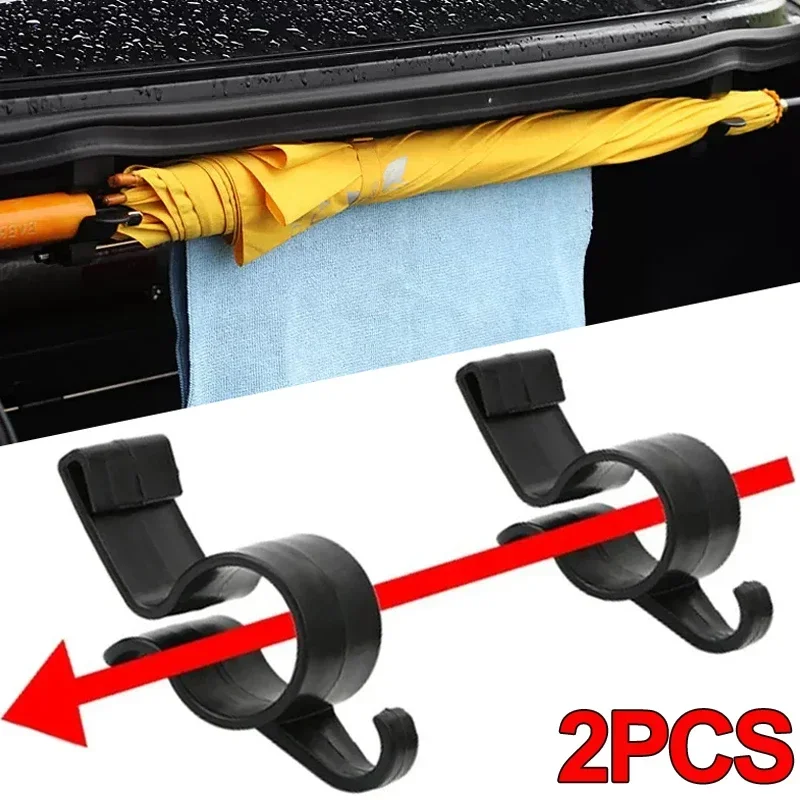 Car Umbrella Holder Universal Car Trunk Mount Towel Hanger Hooks Storage Organizer