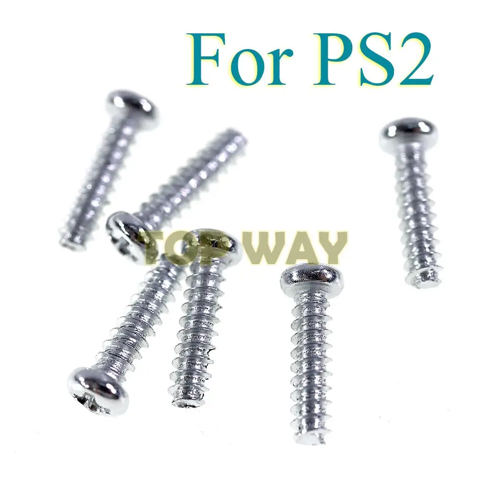 10Set = 60 Pezzi Per Sony Ps2 70000 90000 Controller Host Viti Di Ricambio A Testa In Metallo Argento Per Ps2 7W 9W