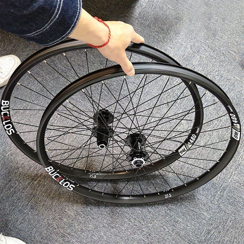 

BUCKLOS Boost MTB Bike Wheelset 27.5/29 Inch Thru Axle Bicycle Wheel Set XC Disc Aluminum Bike Wheels for Shimano HG 110/148mm