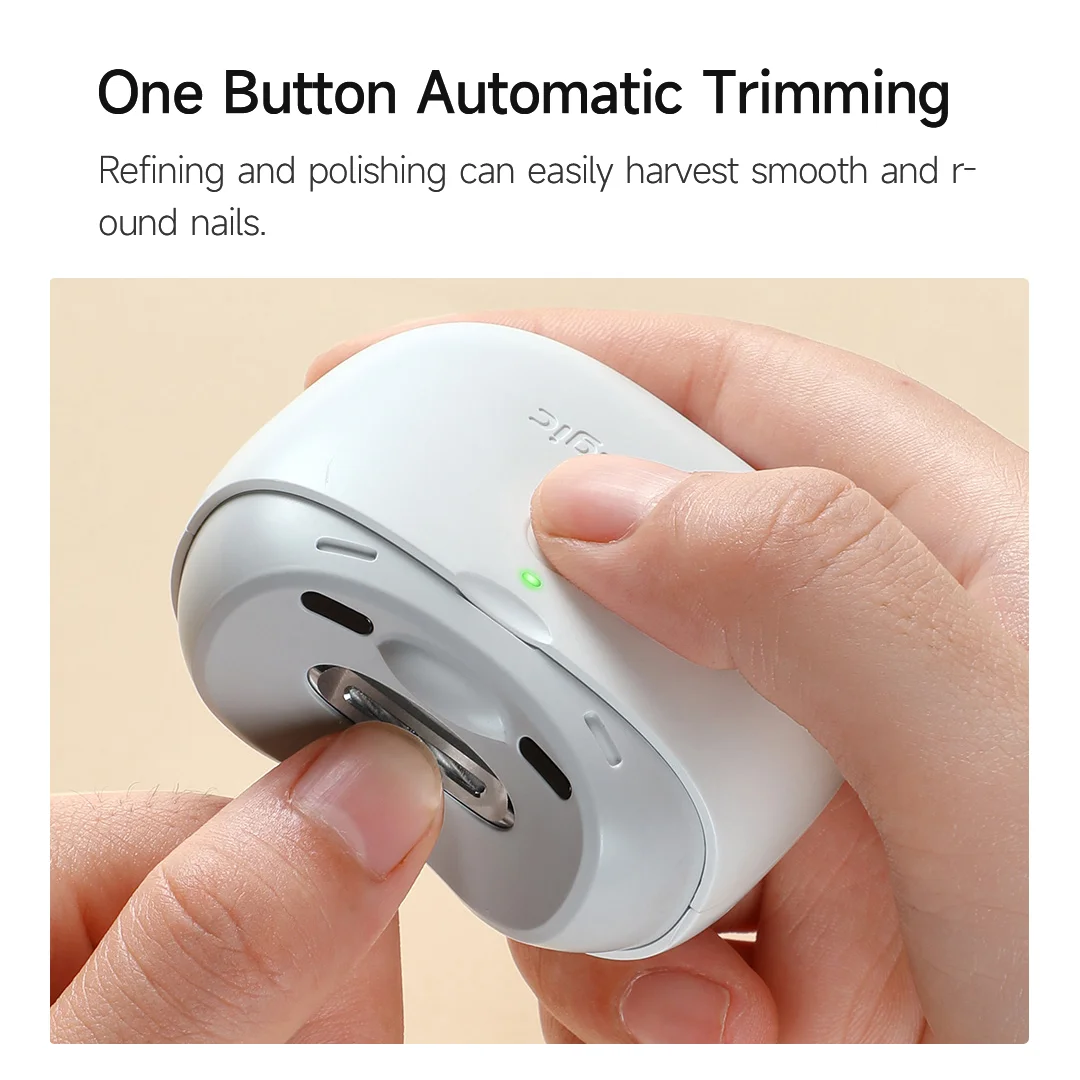 Electric Nail Clipper Electric Power Tools Upgrade Seemagic Electric Automatic Nail Clipper Pro with Touch Start Infrared Protection LED Light Trimmer Cutter Head Tools