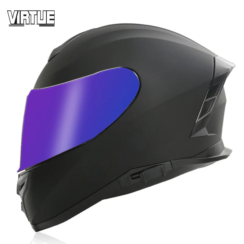 

New Full Face Motorcycle Helmet DOT ECE approved Motocross Helmets Double Visors Moto Casco Integral Motorsiklet Kask For Man