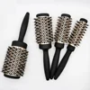 Hair Brush Comb Professional High Temperature Resistant Ceramic Iron Round Comb 5 Sizes For Blow Dry Salon Styling Tools 1