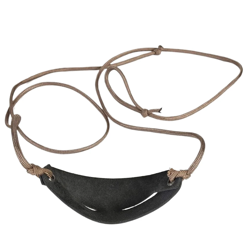PU Leather Shepherd Sling Pouch Sling Rope Strap for Outdoor Sports Camping Hiking Hunting Accessories