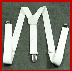 652F Women's Unisex Elastic Y-Shape Braces Mens Adjustable Clip-on Suspenders Fashion