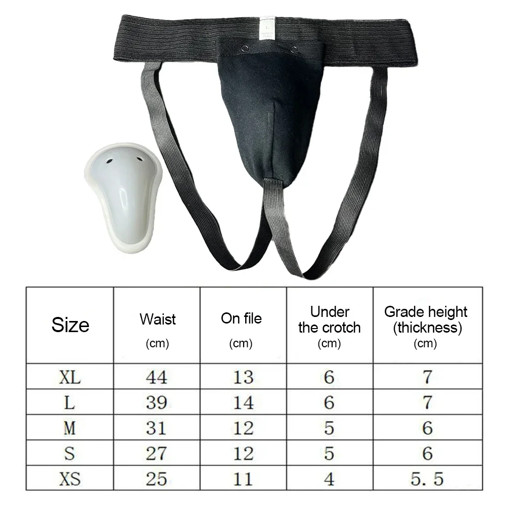 Men Professional Groin Guard Safety Cup Punching Kick Boxing Protection Guard Portable Jockstrap Support Male Training Protector