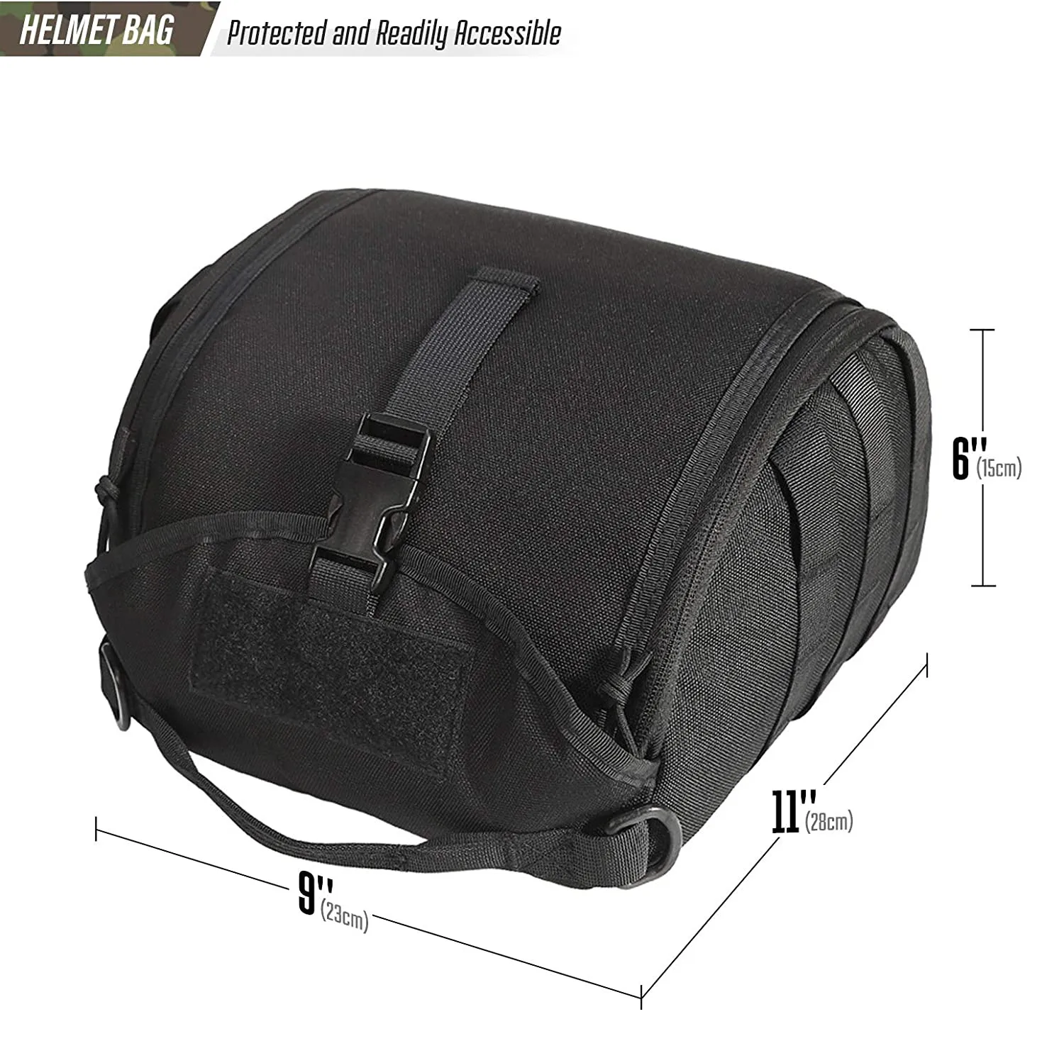 1Pcs Tactical Helmet Bag Pack Multi Purpose Molle Storage Military Carrying Pouch for Sports Hunting Shooting