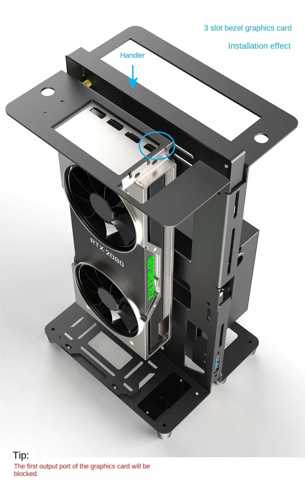 ITX open computer rack, X2i 2024 desktop computer case - AliExpress