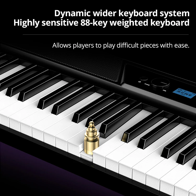 Terence V50 Portable 88-Key Digital Music Keyboard Foldable