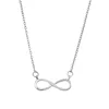 Charm Infinity Pendant Choker Necklace Femme Stainless Steel Couple Wedding Jewelry Collares Mujer Best Friend Gift Bijoux